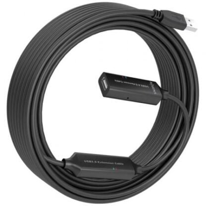 Cable alargador usb 2.0 aisens a101-0916/ usb macho - usb hembra/ 15m/ negro - Imagen 2
