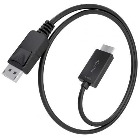 Cable conversor aisens a125-0892/ displayport macho - hdmi 4k macho/ 1m/ negro - Imagen 2