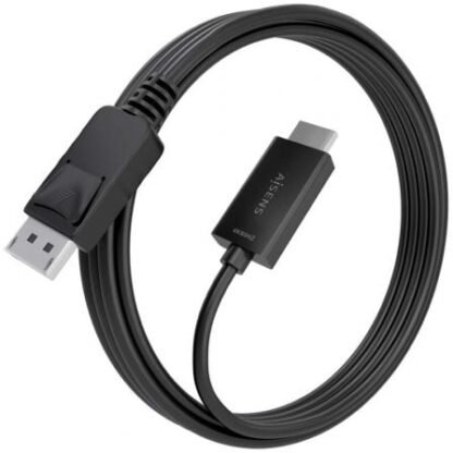 Cable conversor aisens a125-0895/ displayport macho - hdmi 4k macho/ 3m/ negro - Imagen 2