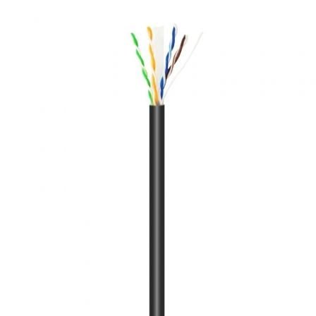 Bobina de cable rj45 para exteriores utp awg23 aisens a135-0675 cat.6/ 100m/ impermeable/ negro - Imagen 2