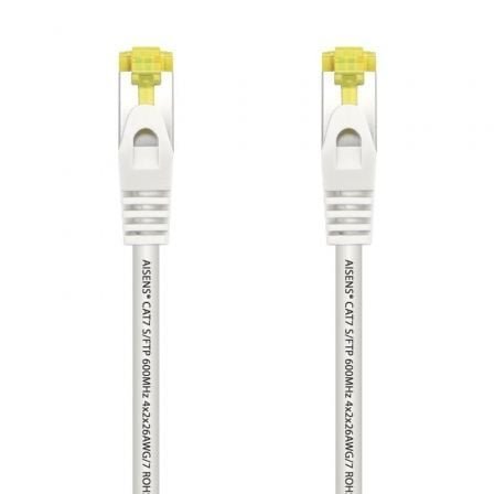 Cable de red rj45 sftp aisens a146-0491 cat.7/ 2m/ blanco