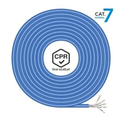 Bobina de cable rj45 sftp awg23 lszh cpr dca aisens a146-0666 cat.7/ 500m/ azul - Imagen 2