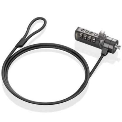 Cable de seguridad para portátiles aisens aslk-d40n03-bk/ 1.5m - Imagen 2