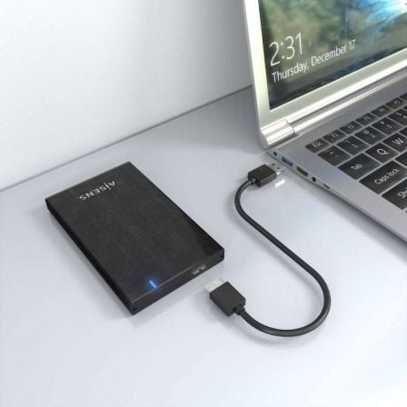 Caja externa para disco duro de 2.5" aisens ase-2527b/ usb 3.1 - Imagen 5