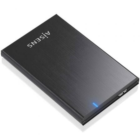 Caja externa para disco duro de 2.5" aisens ase-2528b/ usb 3.1