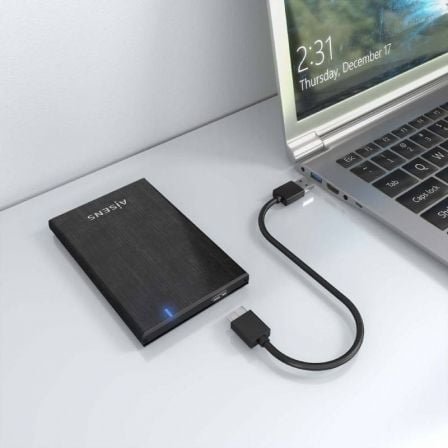 Caja externa para disco duro de 2.5" aisens ase-2528b/ usb 3.1 - Imagen 5