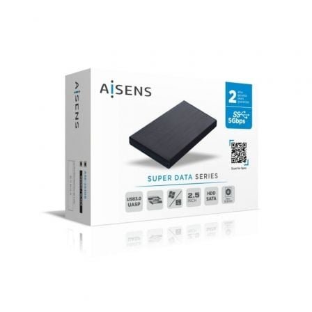 Caja externa para disco duro de 2.5" aisens ase-2530b/ usb 3.1 - Imagen 4