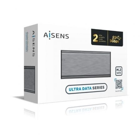 Caja externa para disco ssd m.2 sata aisens asm2-007gry/ usb 3.1 gen1/ sin tornillos - Imagen 4