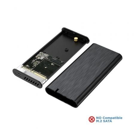 Caja externa para disco ssd m.2 nvme aisens asm2-008b/ usb 3.1 gen2/ sin tornillos - Imagen 3