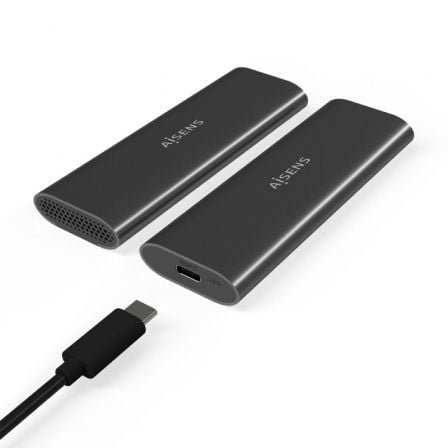 Caja externa para disco ssd m.2 sata/nvme aisens asm2-015gr/ usb 3.1/ sin tornillos - Imagen 2
