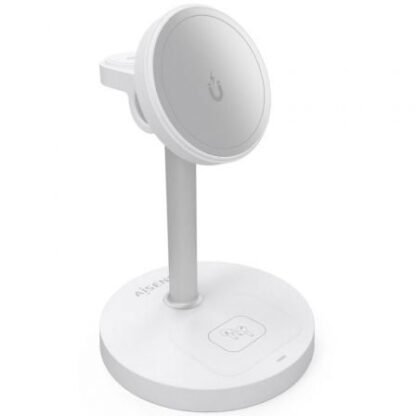 Base de carga inalámbrica aisens asch-15w3wc065-w/ 15w/ blanco - Imagen 2