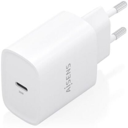 Cargador de pared gan aisens a110-0950/ 1xusb tipo-c/ 30w/ blanco - Imagen 2