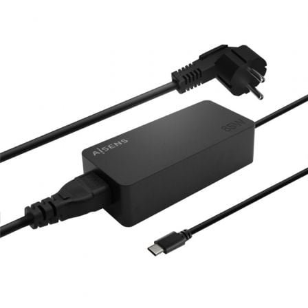 Cargador de portátil aisens asch-1pd65d-bk/ 1xusb tipo-c/ 65w - Imagen 2