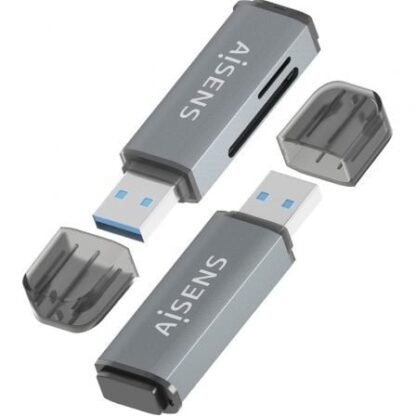 Lector de tarjetas externo aisens ascr-2a09-gr/ usb 3.1 - Imagen 3