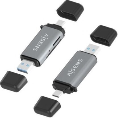 Lector de tarjetas externo aisens ascr-2ac11-gr/ usb 3.1 - Imagen 3