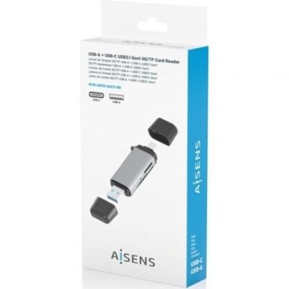 Lector de tarjetas externo aisens ascr-2ac11-gr/ usb 3.1 - Imagen 5