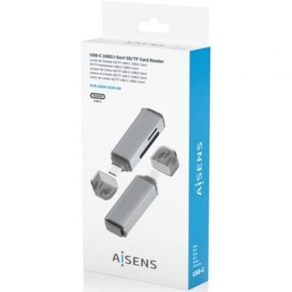 Lector de tarjetas externo aisens ascr-2a09-gr/ usb 3.1 - Imagen 5
