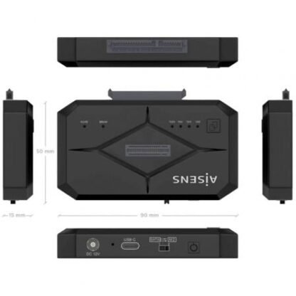 Docking station para ssd m2 sata/nvme aisens asds-m2sata04b - Imagen 4