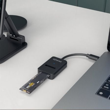 Dock usb tipo-c para ssd m2 sata/nvme aisens asuc-m2d011-bk/ negro - Imagen 5