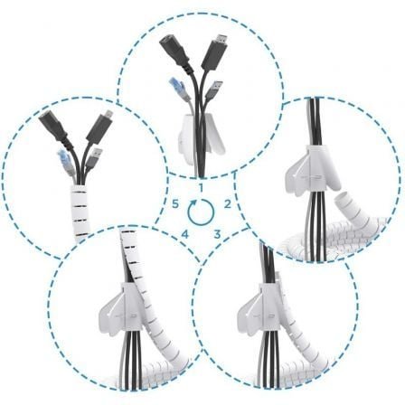Organizador de cables en espiral aisens a151-0917/ 1m - Imagen 3