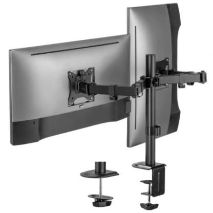 Soporte de mesa para 2 monitores o tv aisens dt32tsr-149/ giratorio/ inclinable/ hasta 9kg - Imagen 3