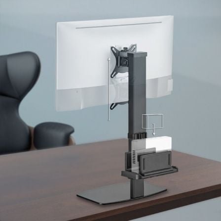 Soporte de sobremesa para monitor,tv y minipc aisens dt32tsr-165/ giratorio/ inclinable/ hasta 8kg - Imagen 5