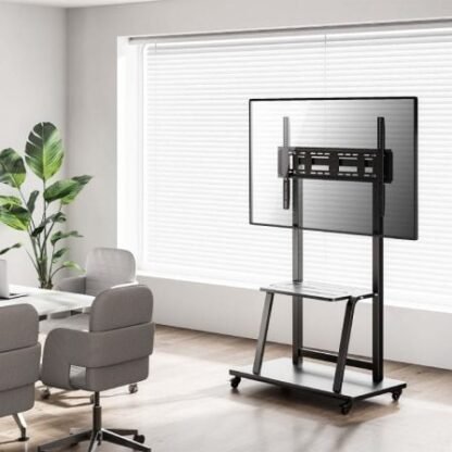 Soporte de suelo con ruedas aisens ft100e-231 para tv de 37-100"/ hasta 150kg - Imagen 4