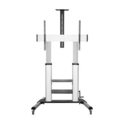 Soporte de suelo inclinable con ruedas y manivela aisens ft100te-125 para tv 60-100"/ hasta 100kg