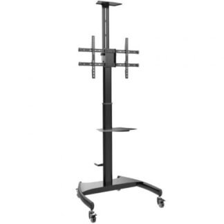 Soporte de suelo inclinable/ giratorio con ruedas y manivela aisens ft70te-169 para tv 37-70"/ hasta 50kg