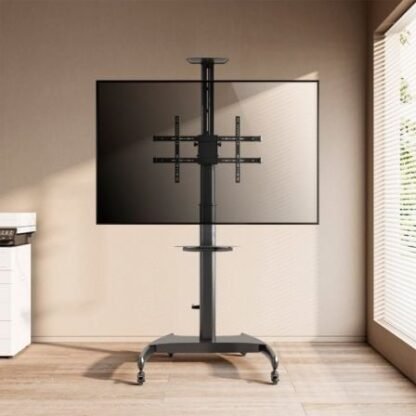 Soporte de suelo inclinable/ giratorio con ruedas y manivela aisens ft70te-169 para tv 37-70"/ hasta 50kg - Imagen 4