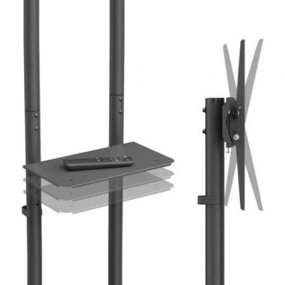 Soporte de suelo inclinable con ruedas aisens ft70te-333 para tv 37"-70"/ hasta 45kg - Imagen 4