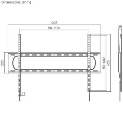 Soporte de pared aisens wt120f-293 para tv de 60-120"/ hasta 160kg - Imagen 4