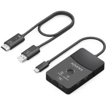 Adaptador/transmisor de vídeo inalámbrico usb tipo-c - hdmi aisens aswl-h2kdc30m05-bk/ 100w - Imagen 2