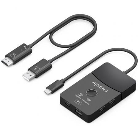 Adaptador/transmisor de vídeo inalámbrico usb tipo-c - hdmi aisens aswl-h2kdc30m05-bk/ 100w - Imagen 2