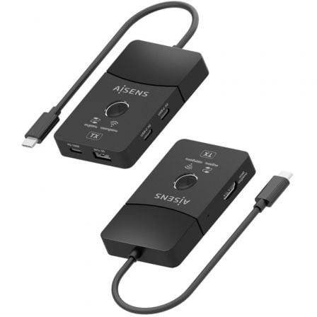 Adaptador/transmisor de vídeo inalámbrico usb tipo-c - hdmi aisens aswl-h2kdc30m05-bk/ 100w - Imagen 3