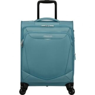 Maleta de cabina american tourister summerride spinner 55cm/ 55x40x23cm/ 4 ruedas/ azul brisa