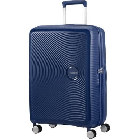 Maleta mediana american tourister soundbox spinner 67cm/ 67x46.5x29cm/ 4 ruedas/ azul marino - Imagen 2