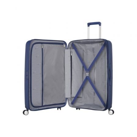 Maleta grande american tourister soundbox spinner 77cm/ 77x51.5x29.5cm/ 4 ruedas/ azul marino - Imagen 2