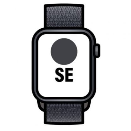 Apple watch se/ gps/ 44mm/ caja de aluminio medianoche/ correa loop deportiva tinta
