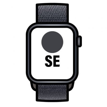 Apple watch se/ gps/ 44mm/ caja de aluminio medianoche/ correa loop deportiva tinta