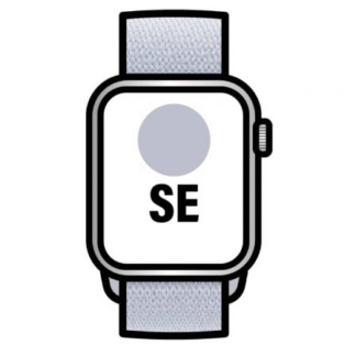 Apple watch se/ gps/ 44mm/ caja de aluminio/ correa loop deportiva azul nube