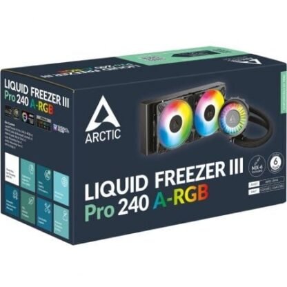 Sistema de refrigeración líquida arctic liquid freezer iii pro 240 a-rgb/ negro - Imagen 5