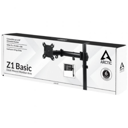 Soporte de mesa para monitor arctic z1 basic/ giratorio/ inclinable/ hasta 15kg - Imagen 5