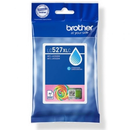 Cartucho de tinta original brother lc527xlc alta capacidad/ cian
