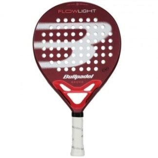Pala de pádel bullpadel flow light 25/ blanca y roja