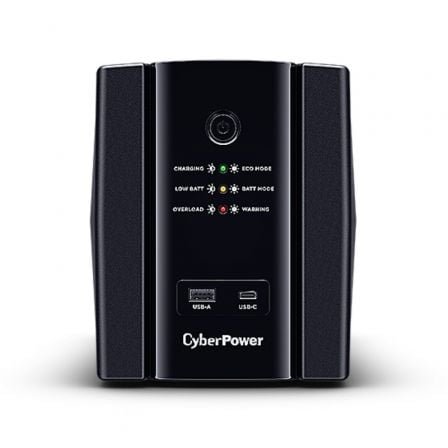 Sai línea interactiva cyberpower ut1500eg/ 1500va-900w/ 4 salidas/ formato torre - Imagen 2