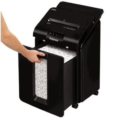 Destructora fellowes automax 100m/ microcorte de 4 x 10mm/ negra - Imagen 3