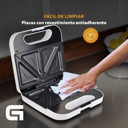 Sandwichera grunkel san-cc bl/ 750w/ para 2 sandwiches - Imagen 5