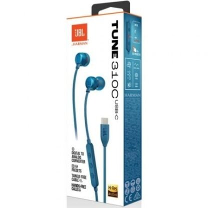 Auriculares intrauditivos jbl tune 310c/ con micrófono/ azules - Imagen 5