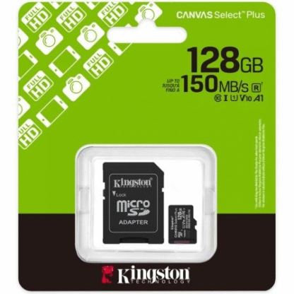 Tarjeta de memoria kingston canvas select plus 128gb microsd xc con adaptador/ clase 10/ 150mbs - Imagen 3